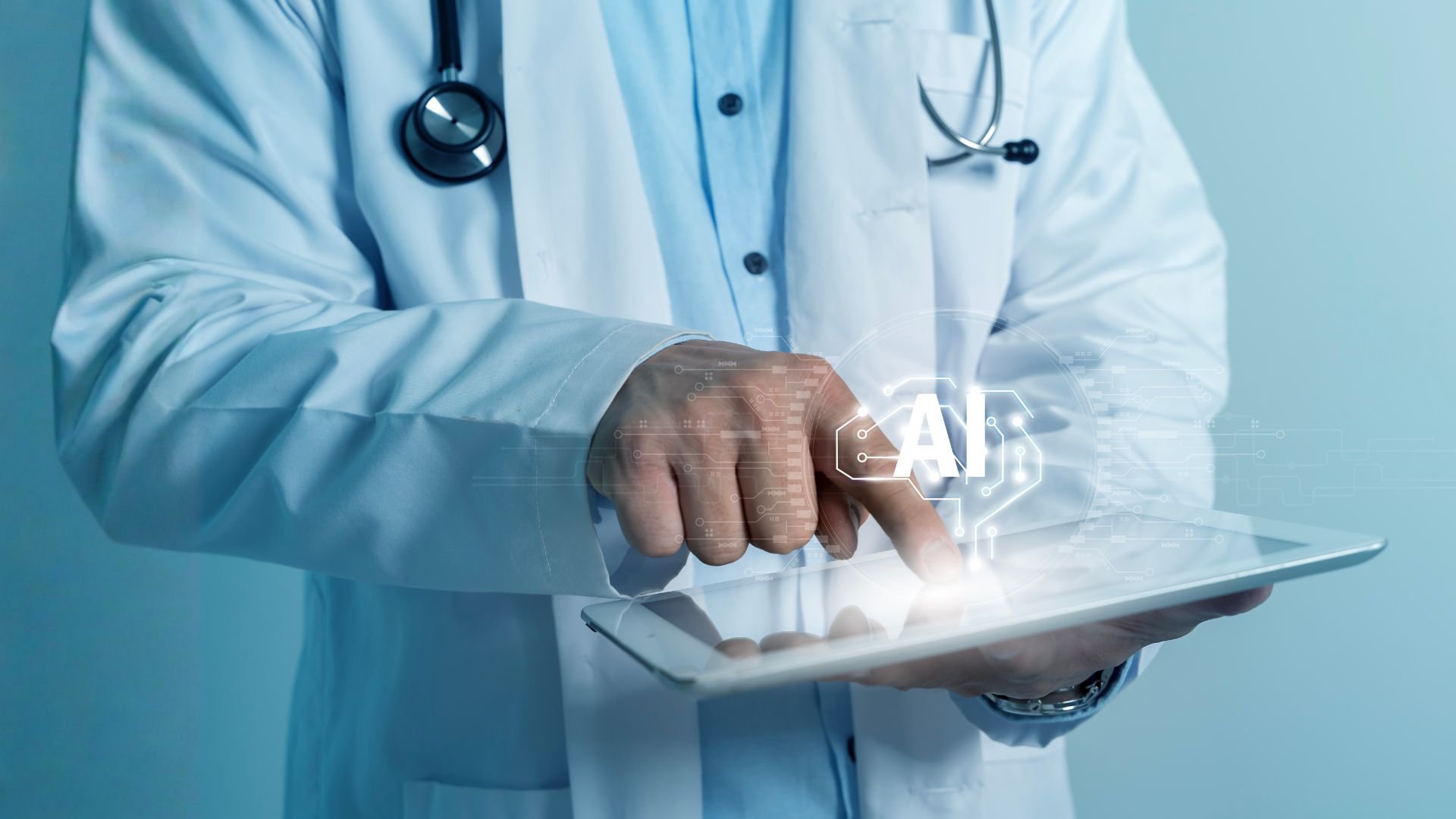 Modern secure document management platform with AI-powered search interface serving distributed veterinary clinics